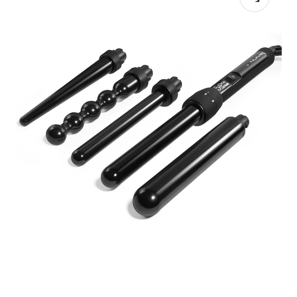 NEW! NuMe Lustrum professional curling wand + 5 barrels